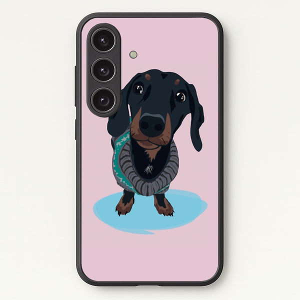 Cartoon Dachshund - Phone Case for Galaxy S24 Plus