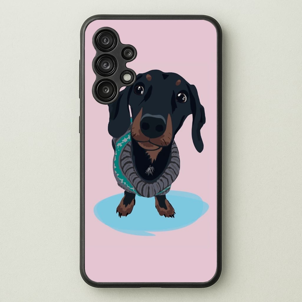 Cartoon Dachshund - Phone Case for Galaxy A13