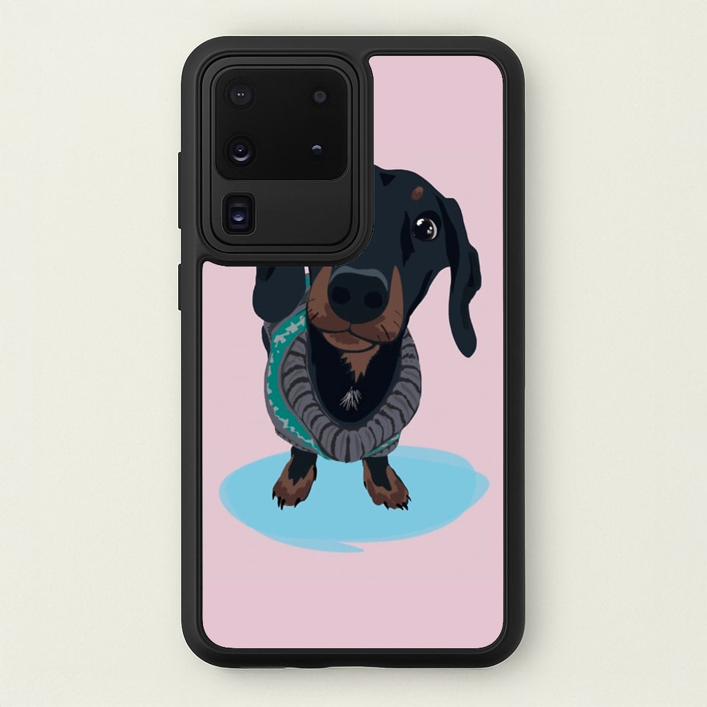 Cartoon Dachshund - Phone Case for Galaxy S20 Ultra