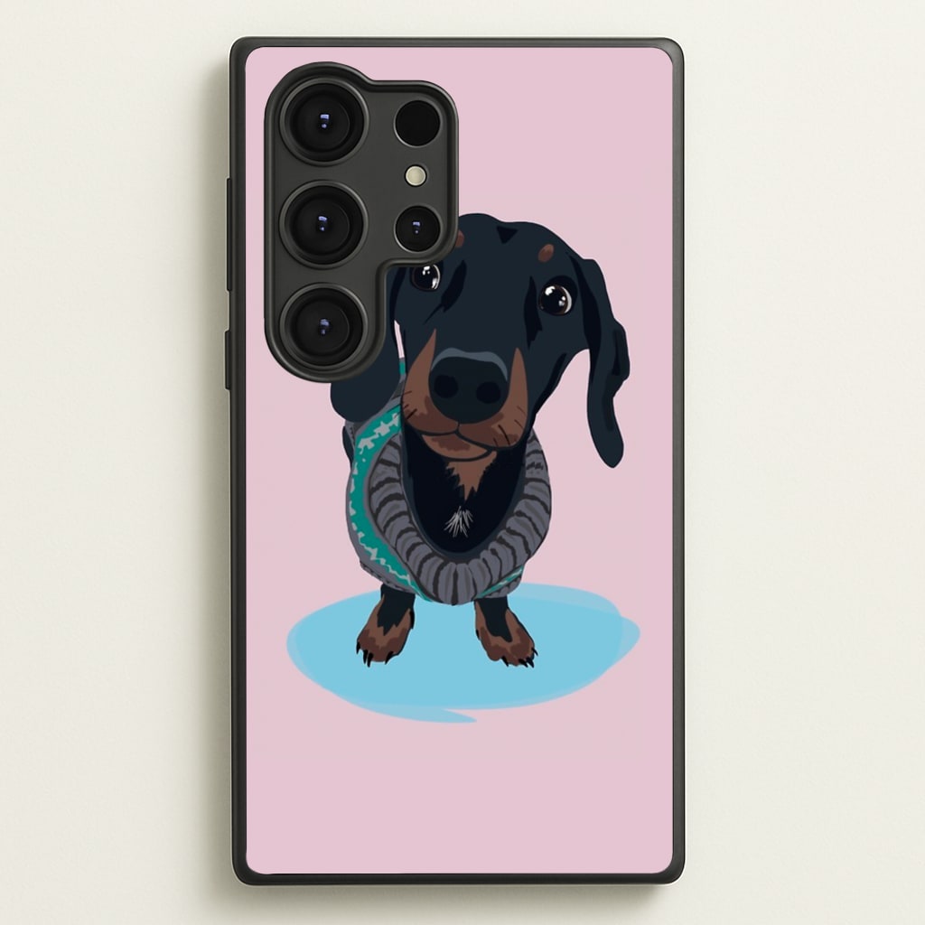 Cartoon Dachshund - Phone Case for Galaxy S25 Ultra