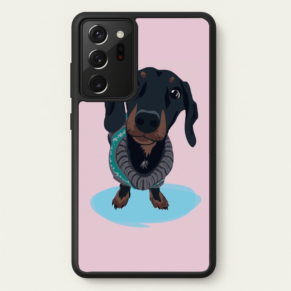 Cartoon Dachshund - Phone Case for Galaxy Note 20 Ultra