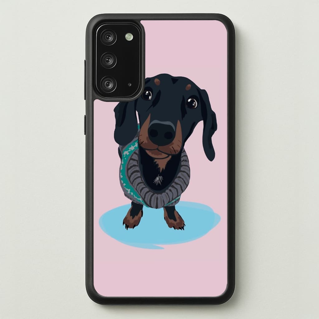 Cartoon Dachshund - Phone Case for Galaxy Note 20