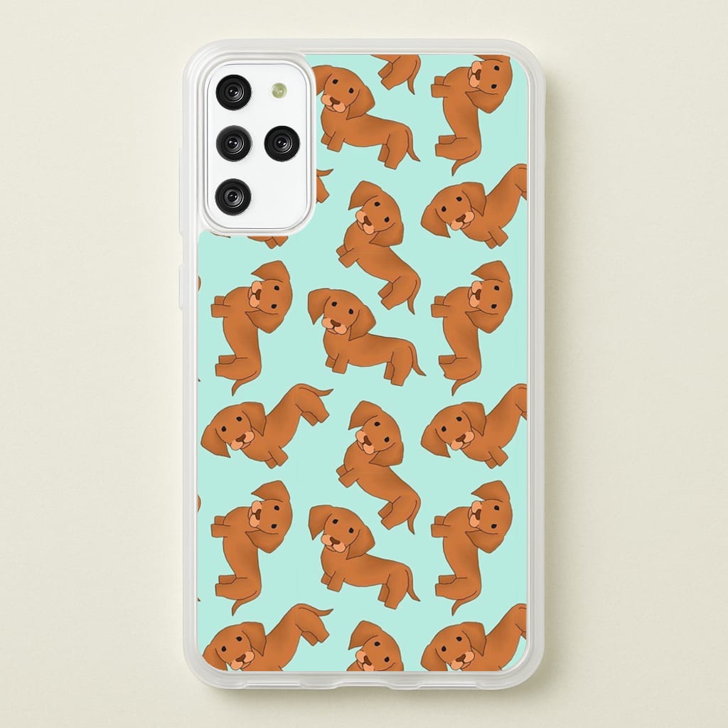 Sausage Dog Pattern - Phone Case for Galaxy S20 Plus