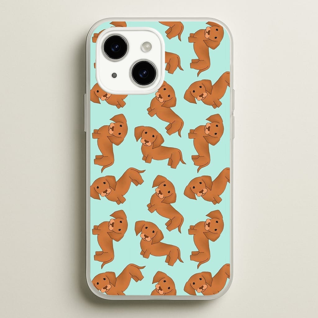 Sausage Dog Pattern - Phone Case for iPhone 15 Plus