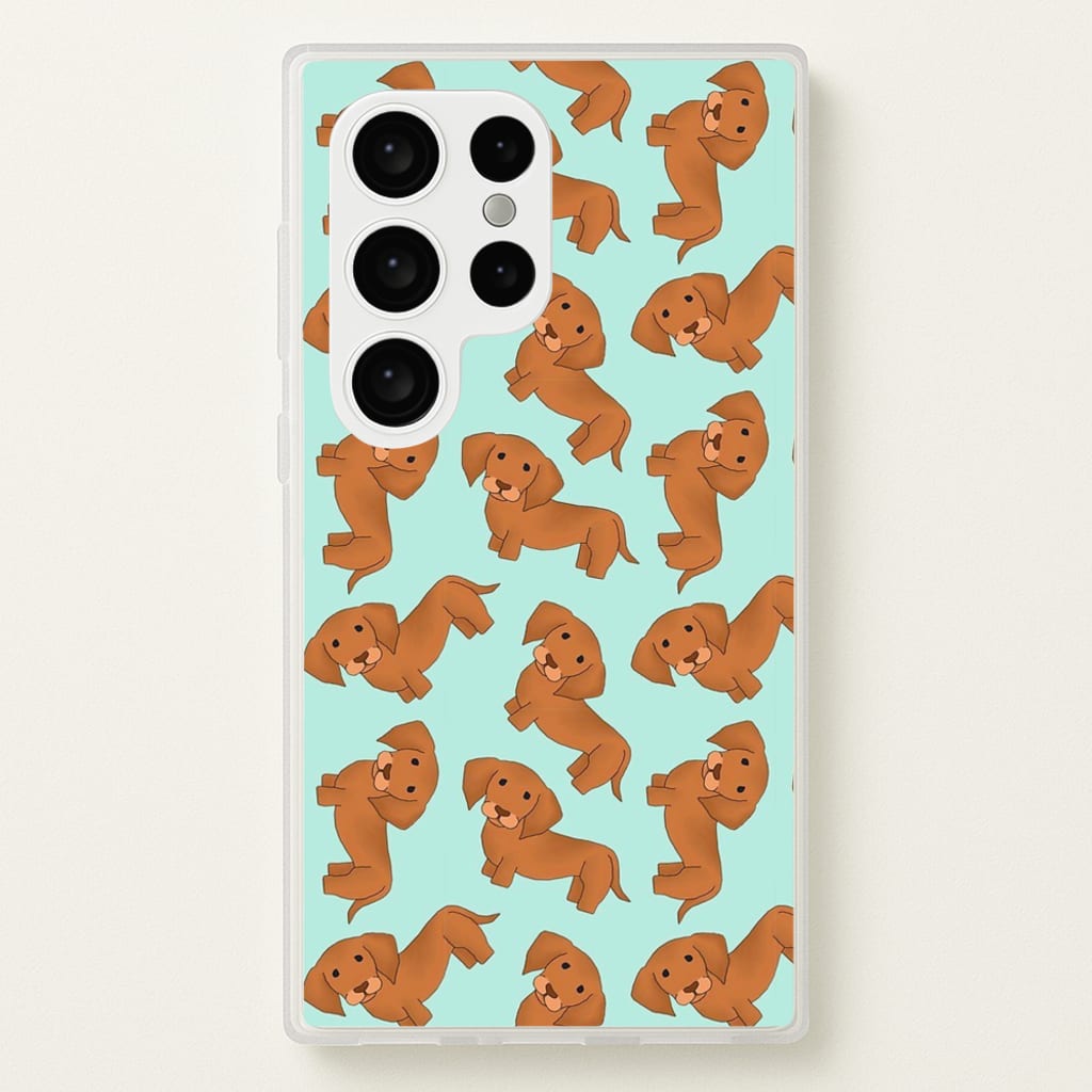 Sausage Dog Pattern - Phone Case for Galaxy S24 Ultra