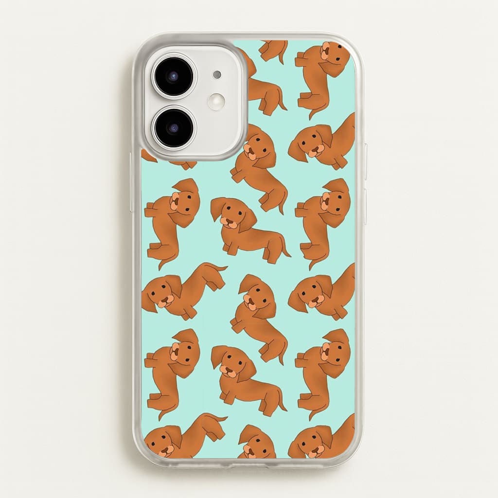 Sausage Dog Pattern - Phone Case for iPhone 12 Mini
