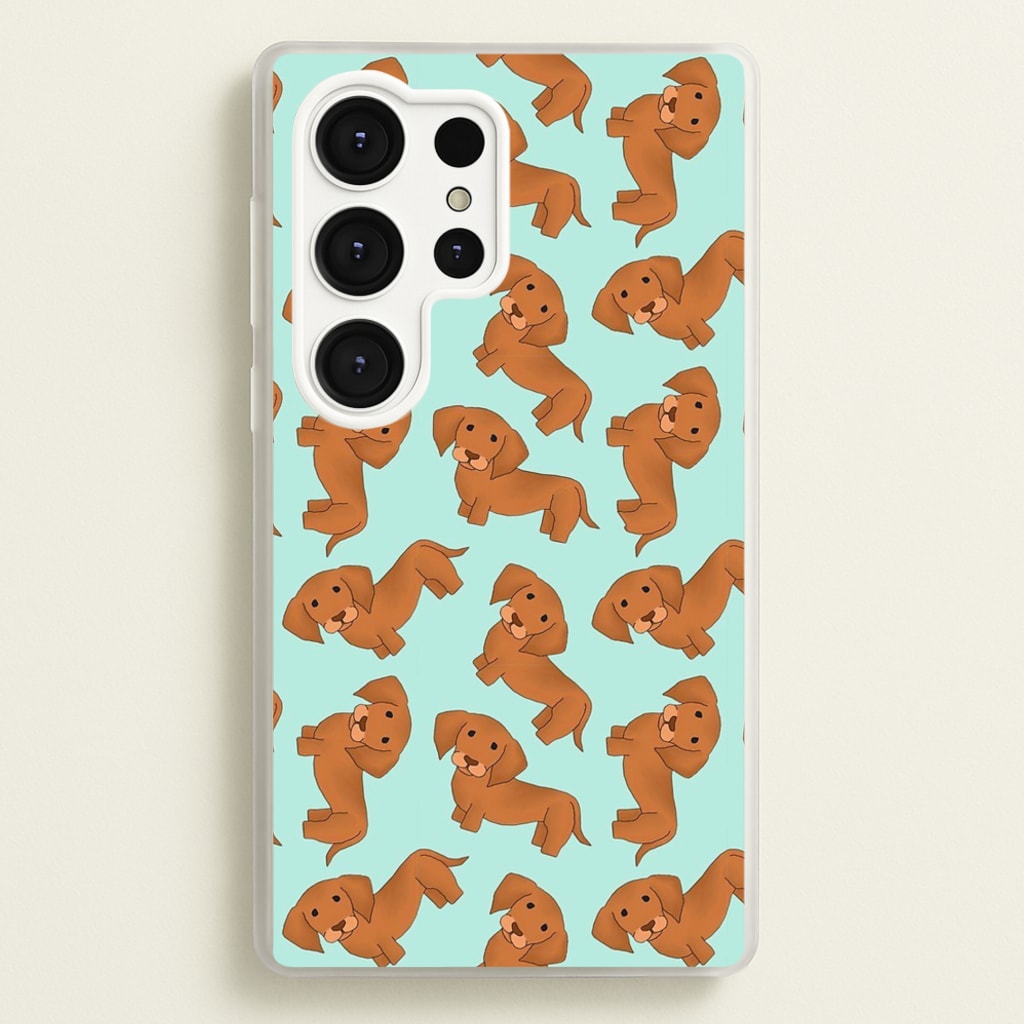 Sausage Dog Pattern - Phone Case for Galaxy S25 Ultra