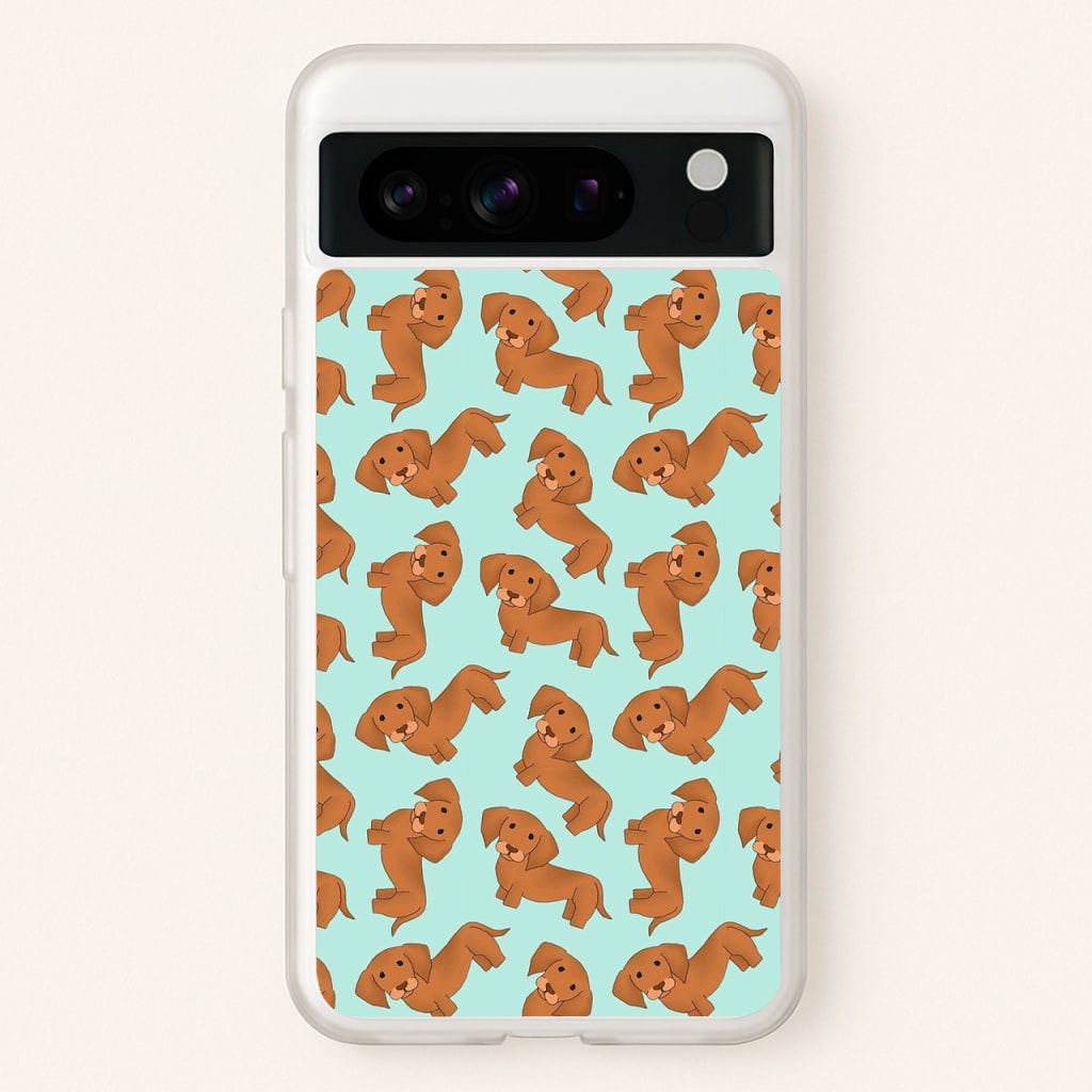 Sausage Dog Pattern - Phone Case for Google Pixel 8 Pro