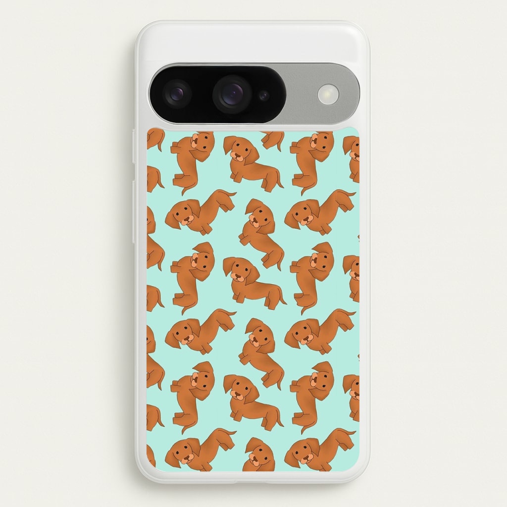 Sausage Dog Pattern Phone Case for Google Pixel 10 / 10 Pro