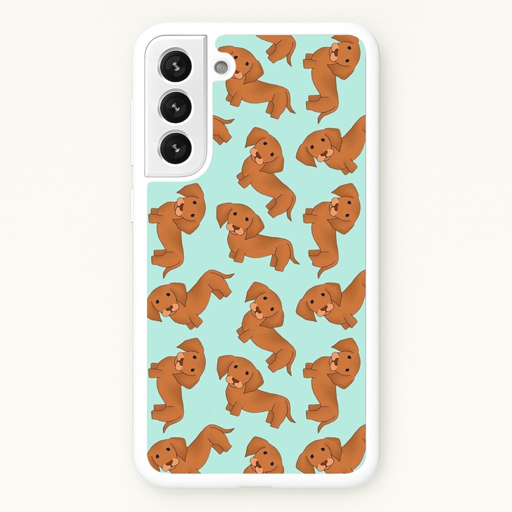 Sausage Dog Pattern - Phone Case for Galaxy S22 Plus
