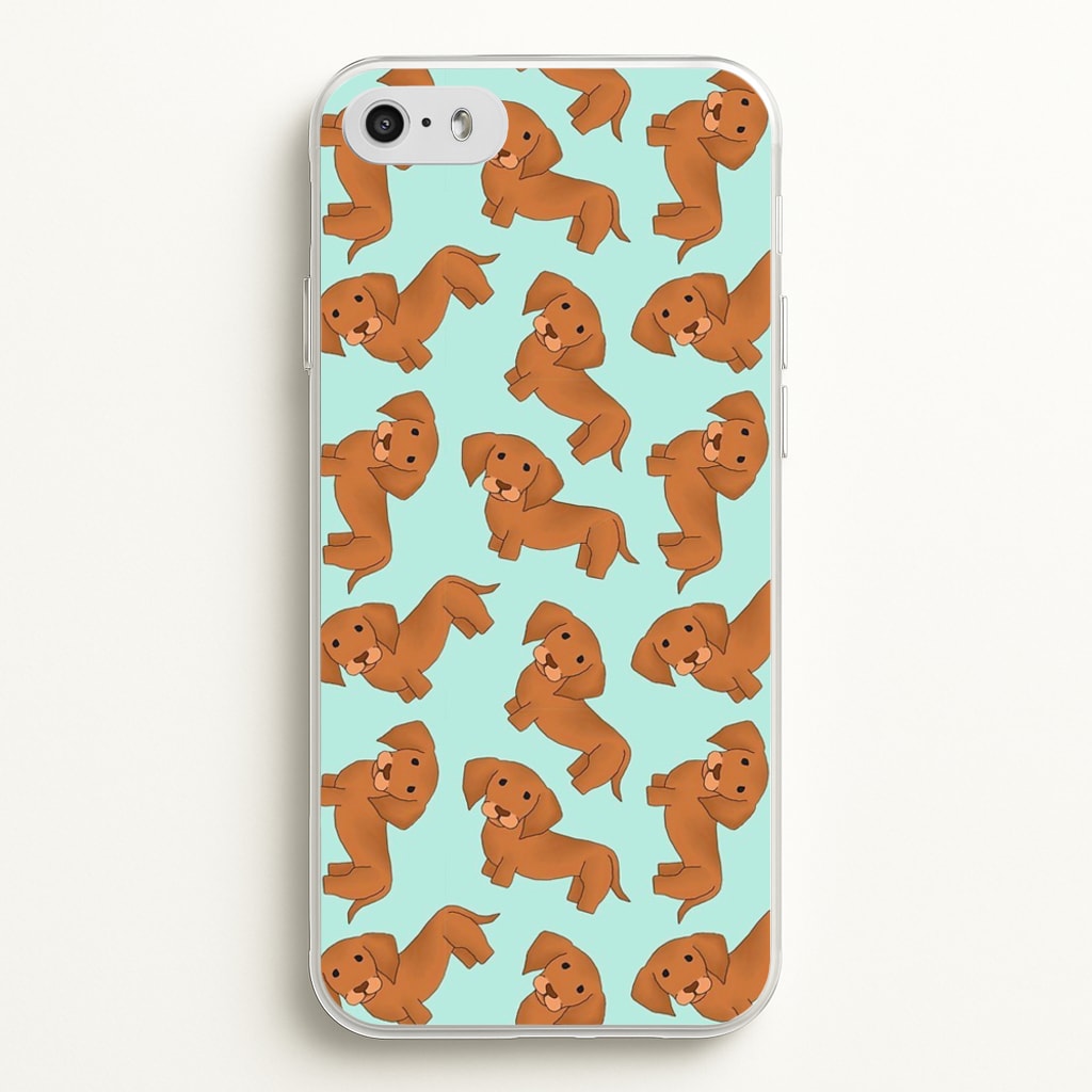 Sausage Dog Pattern - Phone Case for iPhone 5 / 5s / SE 2016