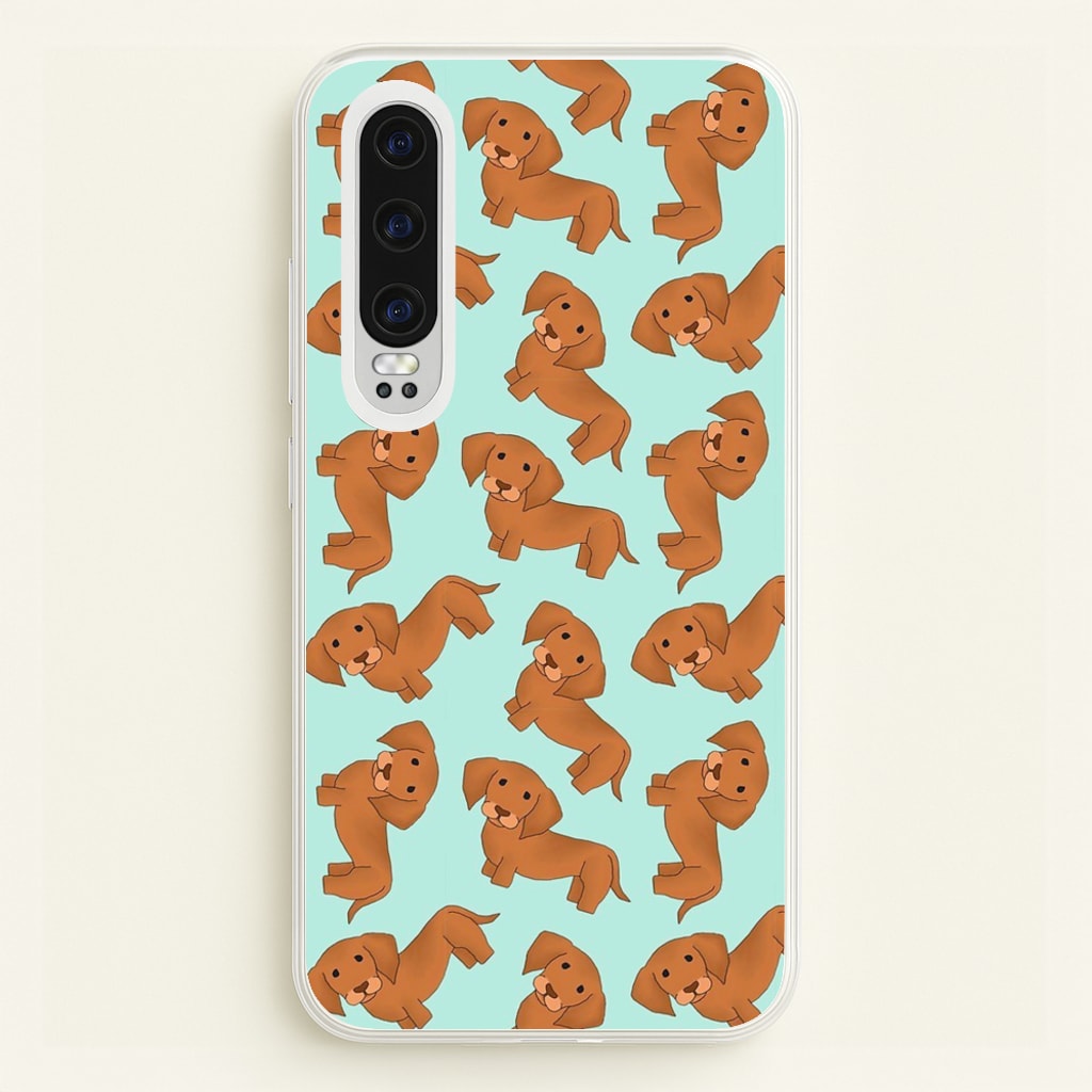 Sausage Dog Pattern - Phone Case for Huawei P30