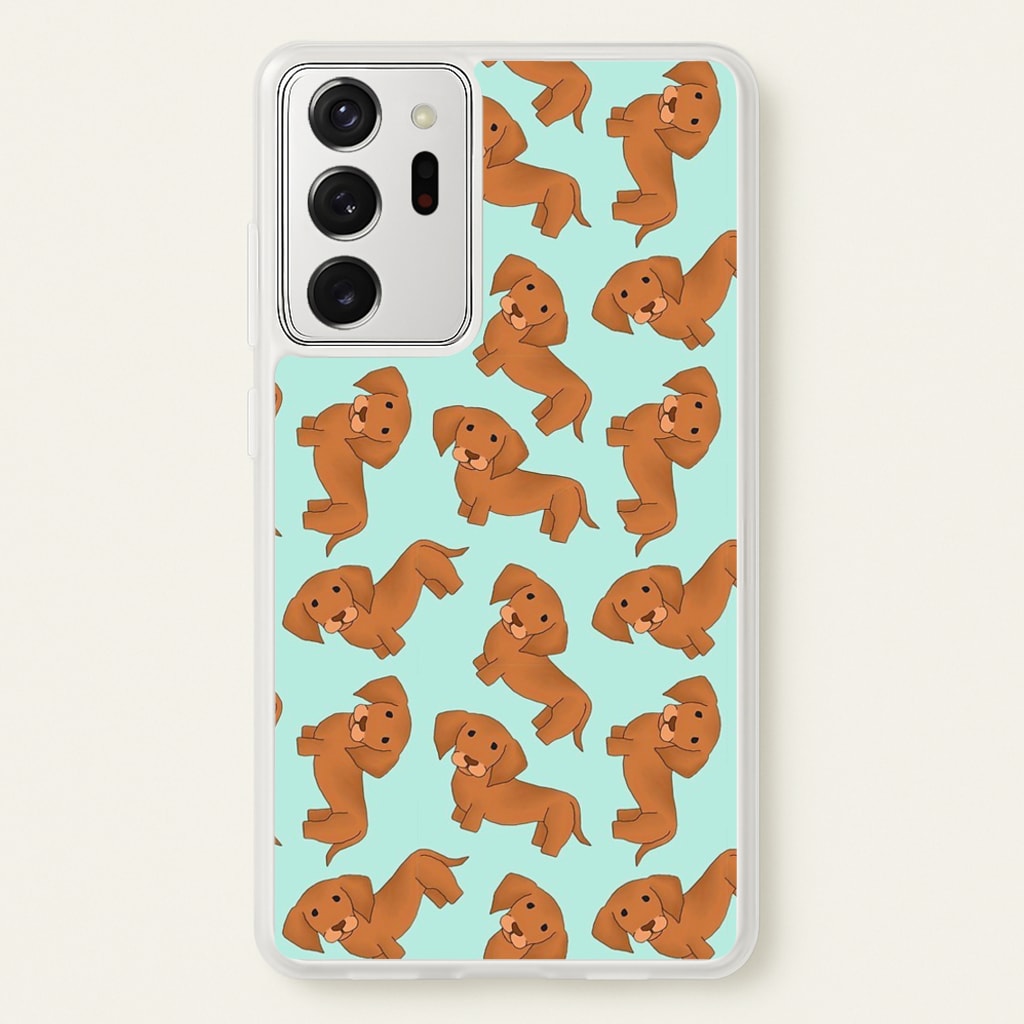 Sausage Dog Pattern - Phone Case for Galaxy Note 20 Ultra