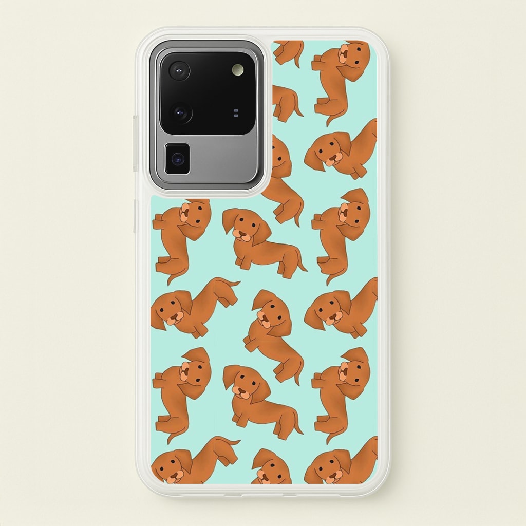 Sausage Dog Pattern - Phone Case for Galaxy S20 Ultra