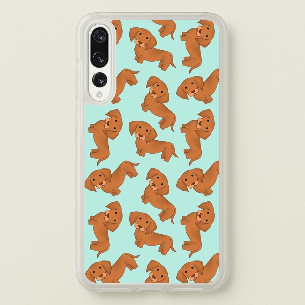 Sausage Dog Pattern - Phone Case for Huawei P20 Pro