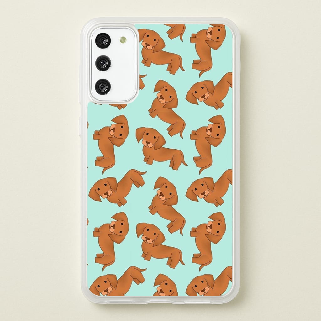 Sausage Dog Pattern - Phone Case for Galaxy A41