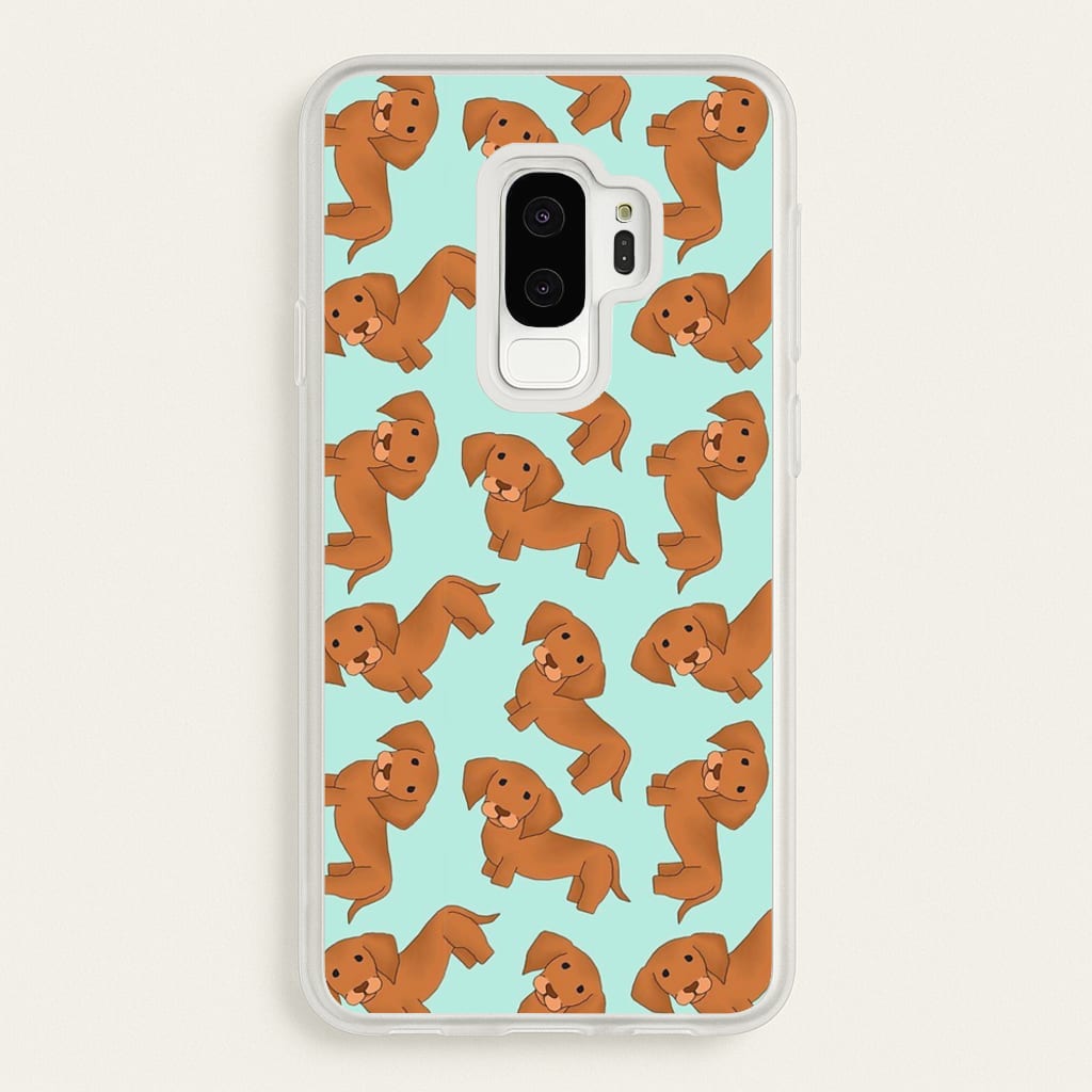 Sausage Dog Pattern - Phone Case for Galaxy S9 Plus
