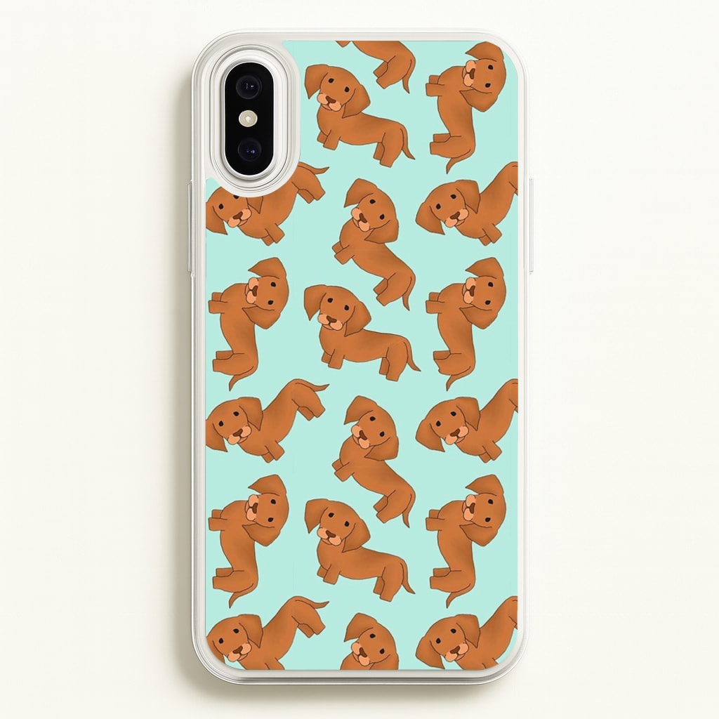 Sausage Dog Pattern - Phone Case for iPhone XS Max