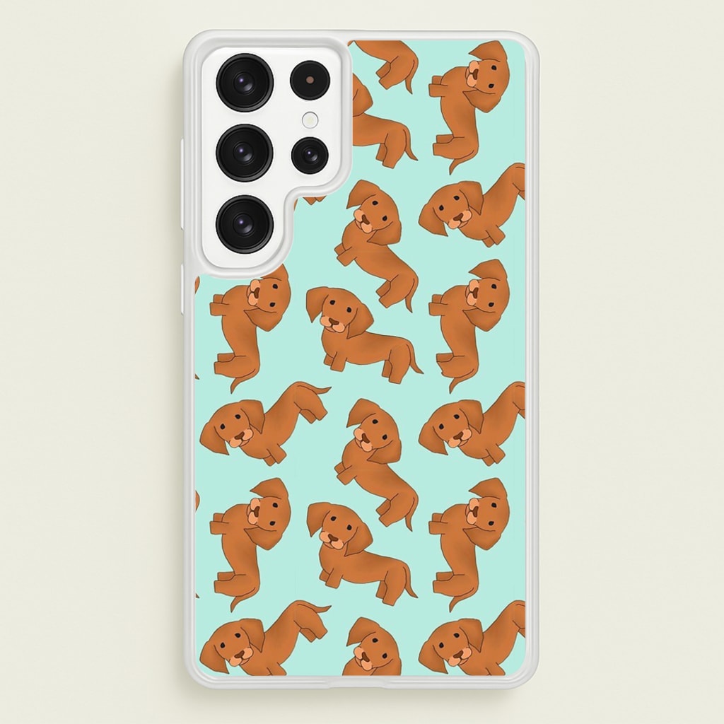 Sausage Dog Pattern - Phone Case for Galaxy S23 Ultra