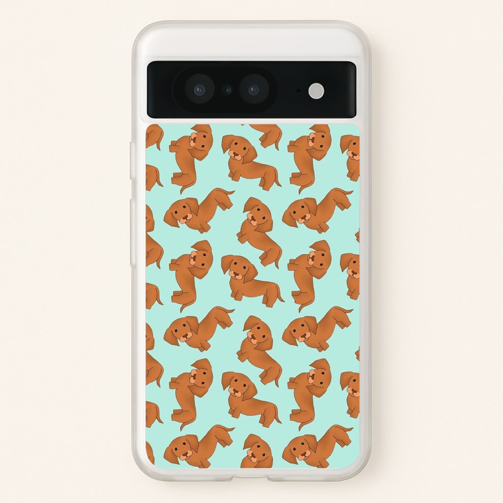 Sausage Dog Pattern - Phone Case for Google Pixel 8