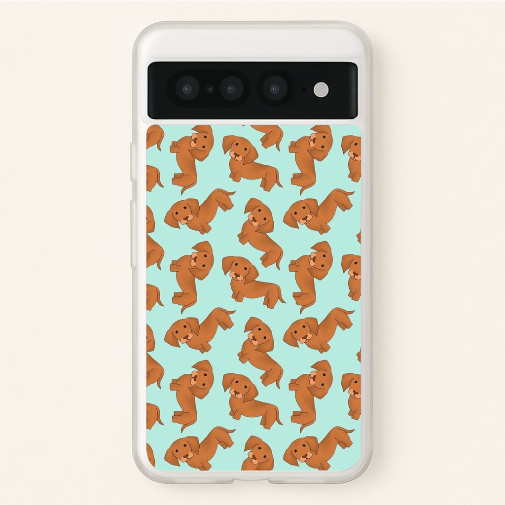 Sausage Dog Pattern - Phone Case for Google Pixel 7 Pro