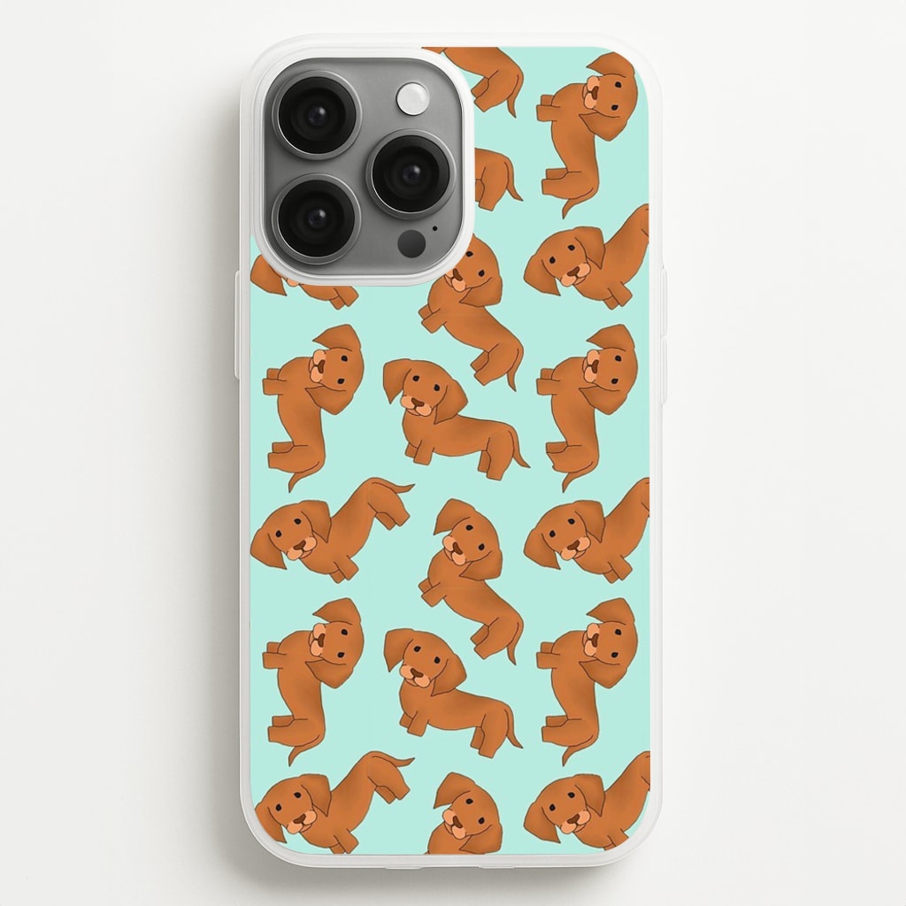 Sausage Dog Pattern - Phone Case for iPhone 13 Pro Max
