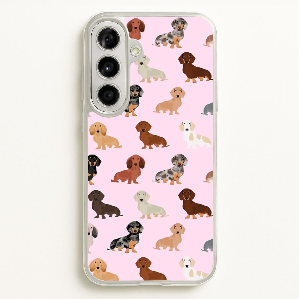Dachshund Breed Pattern - Phone Case for Galaxy A56