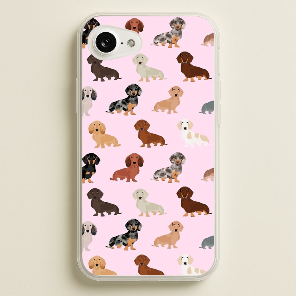 Dachshund Breed Pattern - Phone Case for iPhone 16e