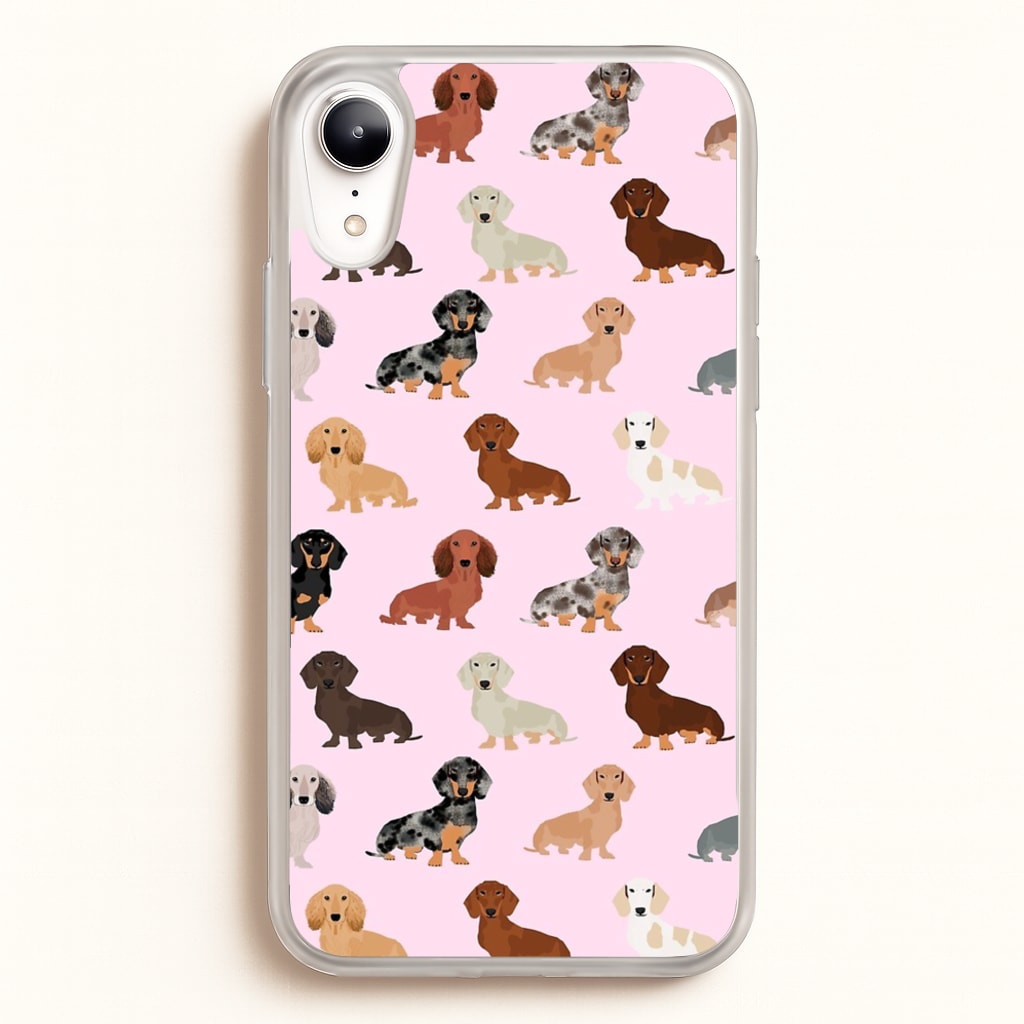 Dachshund Breed Pattern - Phone Case for iPhone XR