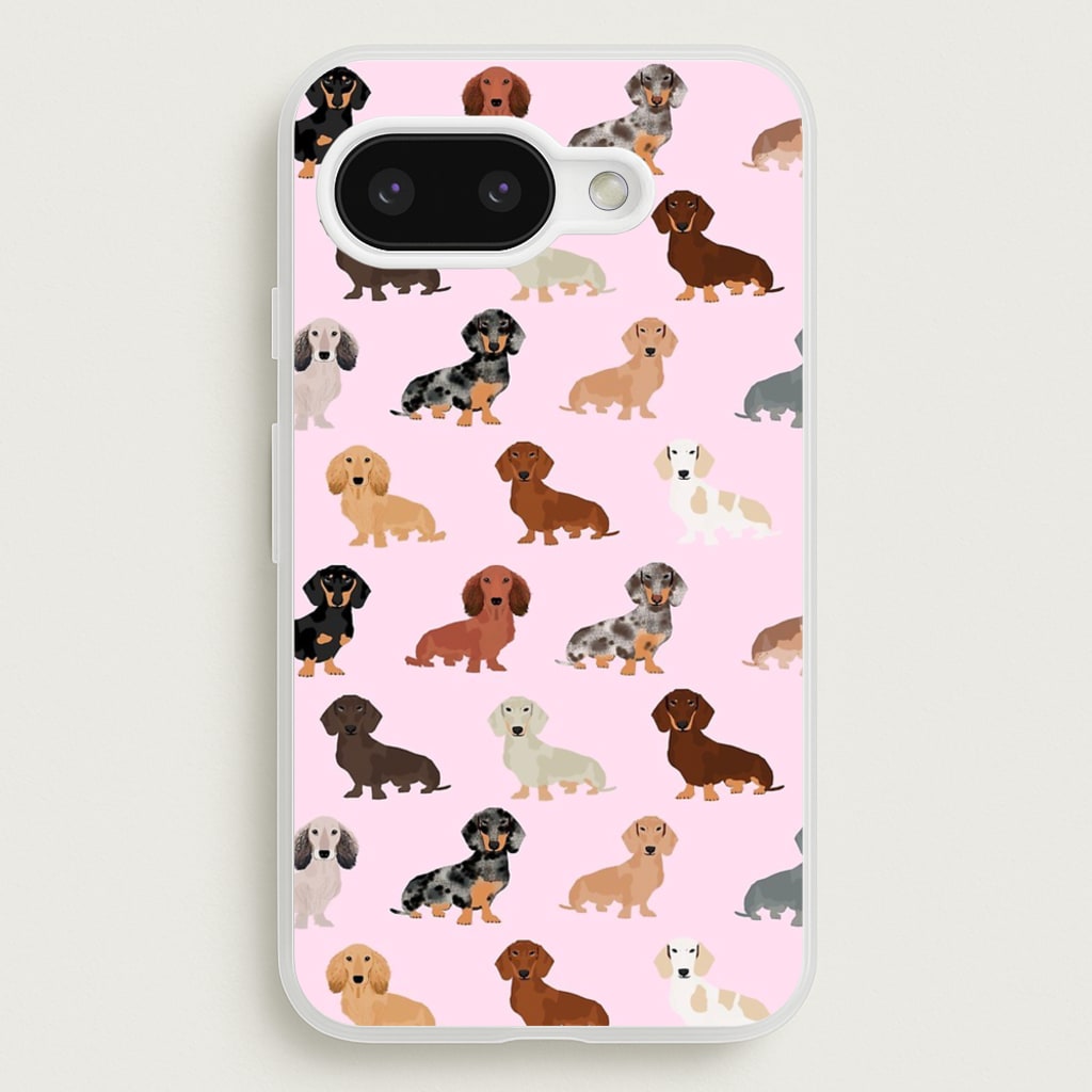 Dachshund Breed Pattern - Phone Case for Google Pixel 9a