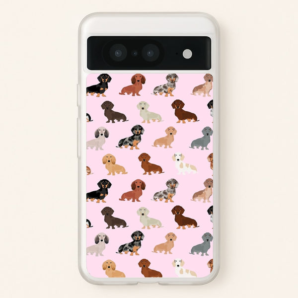 Dachshund Breed Pattern - Phone Case for Google Pixel 8