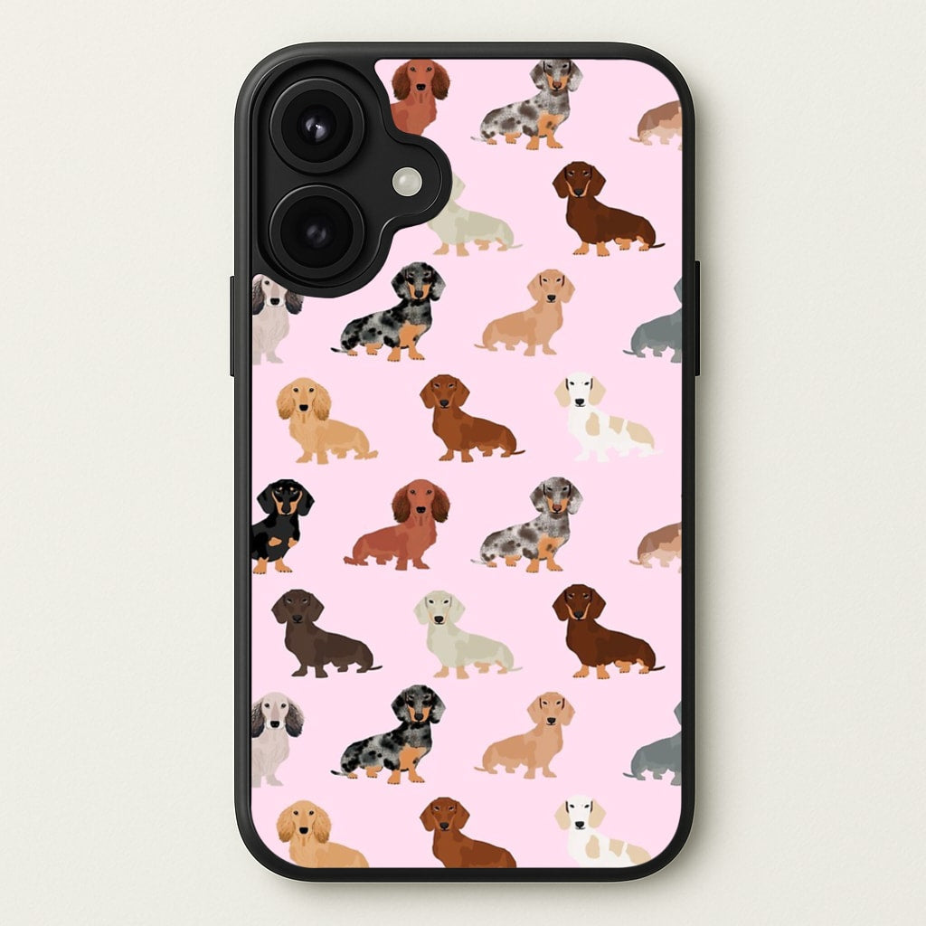 Dachshund Breed Pattern Phone Case for iPhone 17