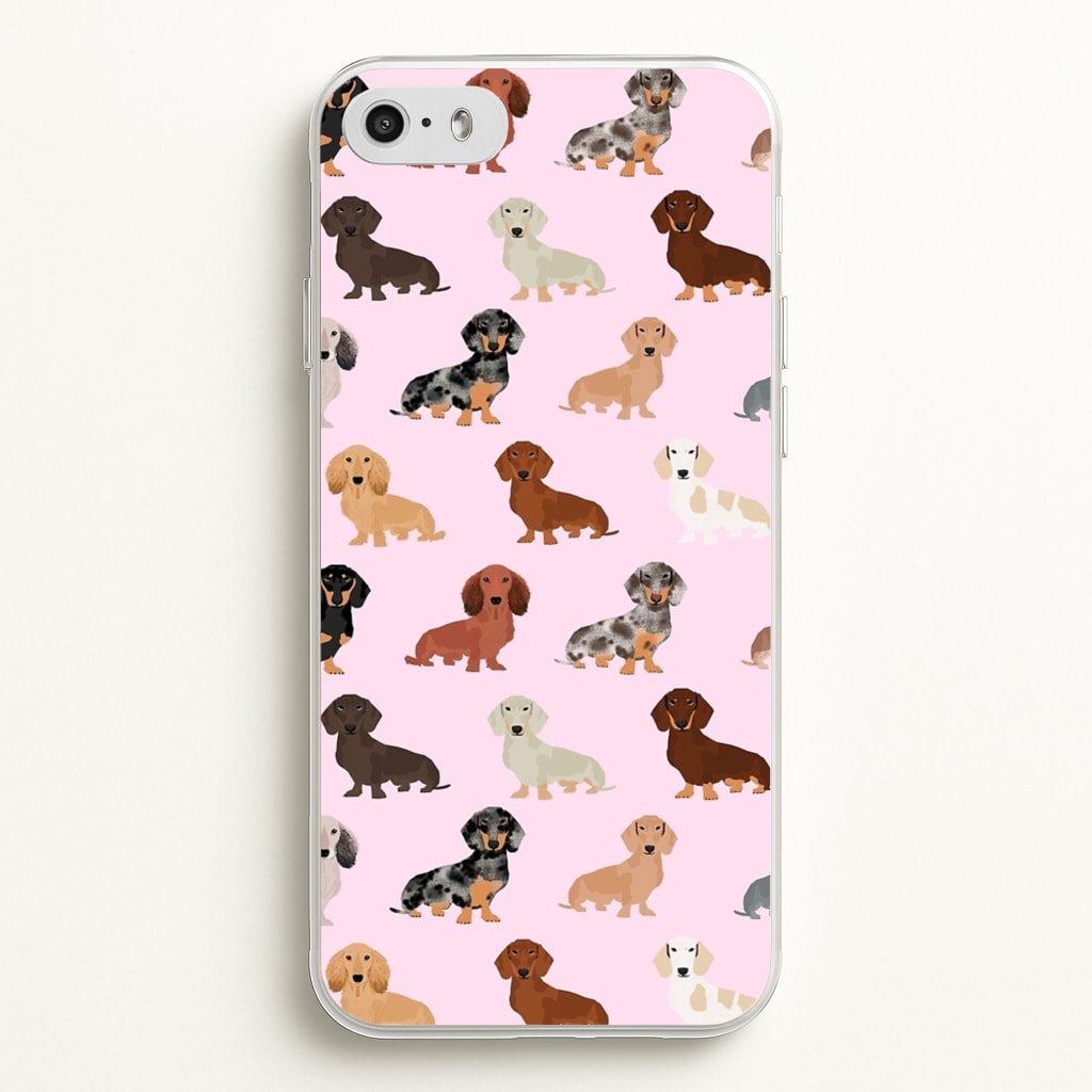 Dachshund Breed Pattern - Phone Case for iPhone 5 / 5s / SE 2016