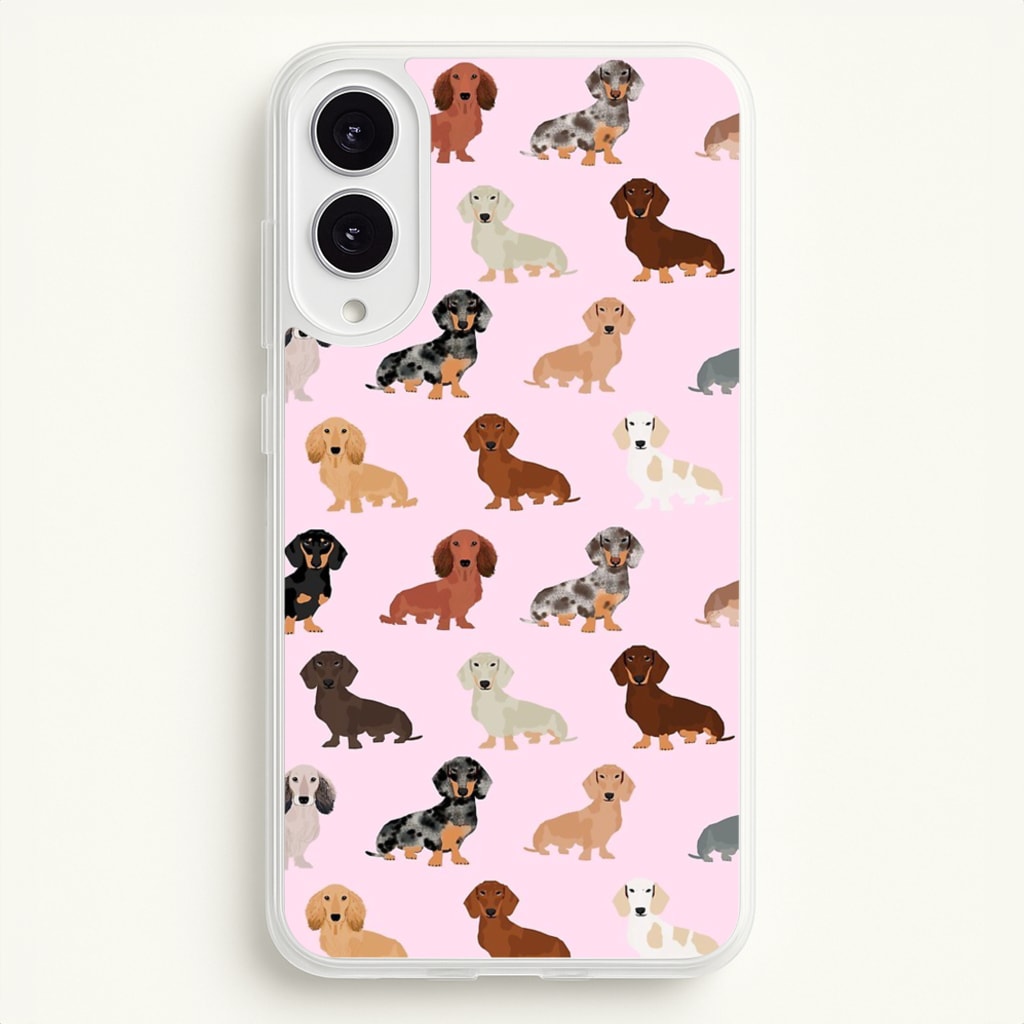 Dachshund Breed Pattern - Phone Case for Galaxy S25 Edge