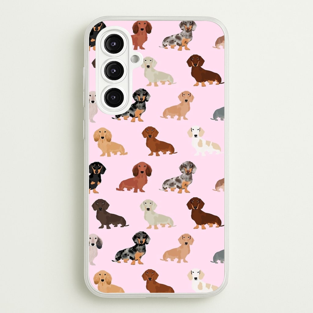 Dachshund Breed Pattern - Phone Case for Galaxy A16