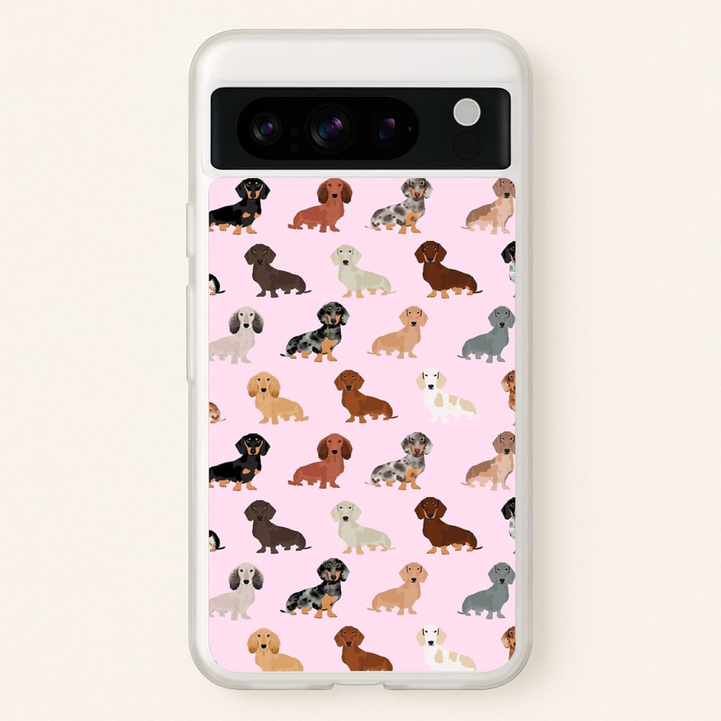 Dachshund Breed Pattern - Phone Case for Google Pixel 8 Pro