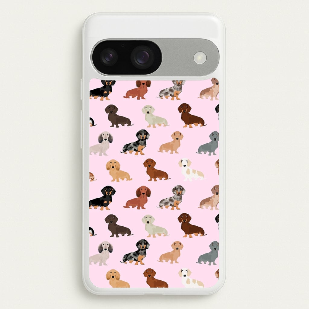 Dachshund Breed Pattern - Phone Case for Google Pixel 9 / 9 Pro