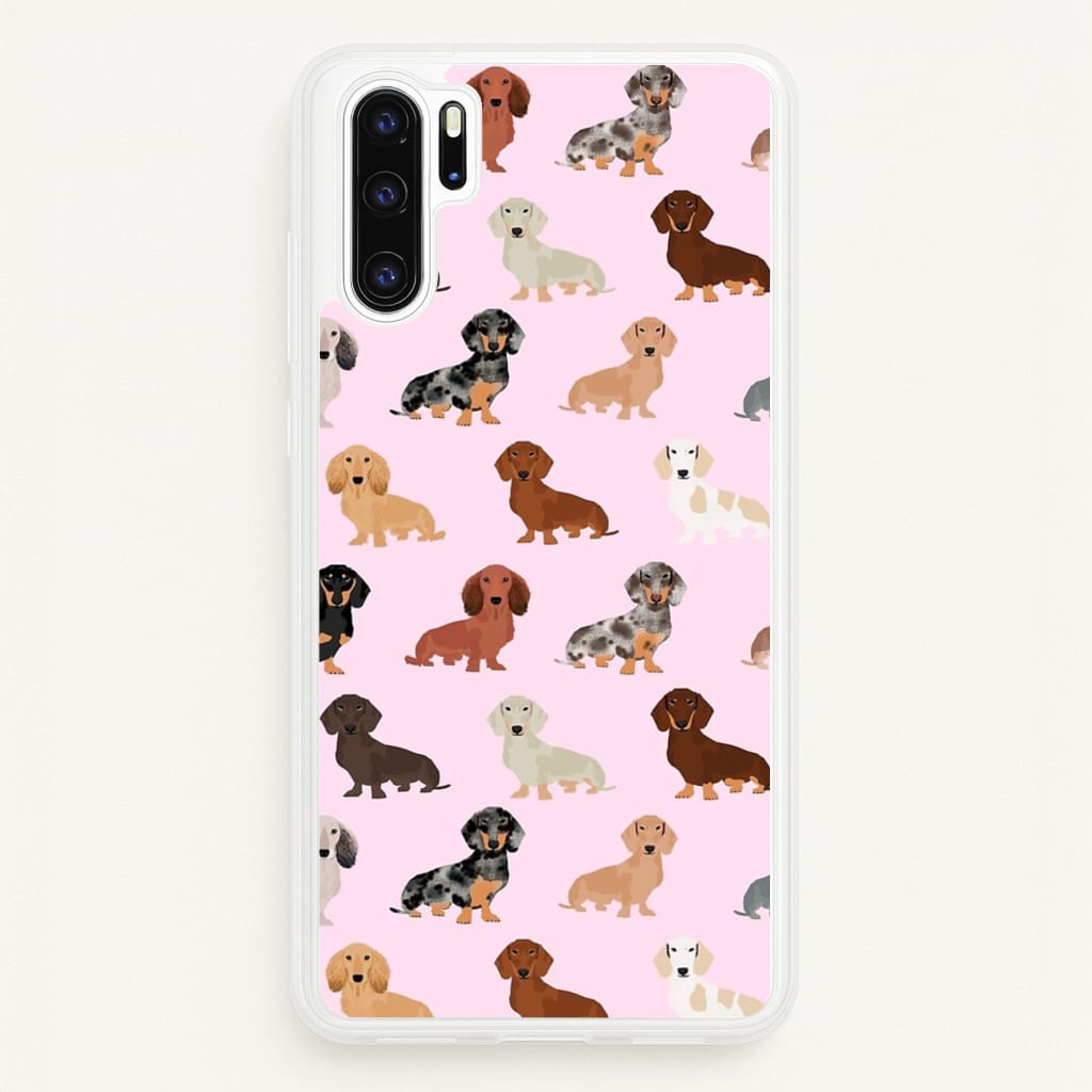 Dachshund Breed Pattern - Phone Case for Huawei P30 Pro