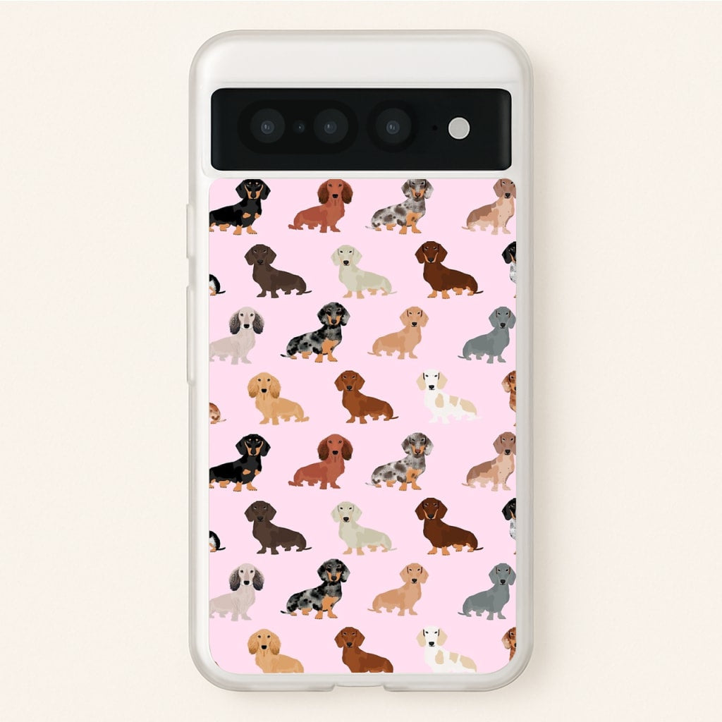 Dachshund Breed Pattern - Phone Case for Google Pixel 7 Pro