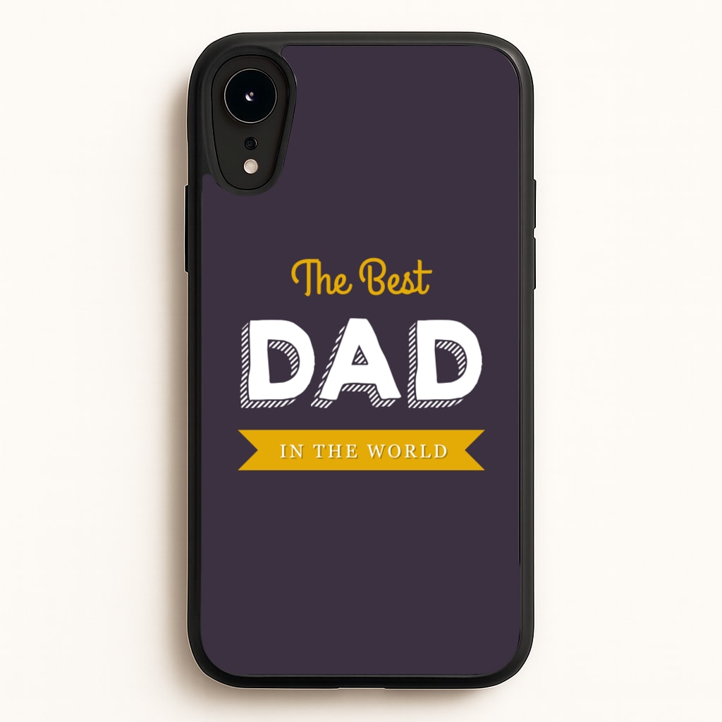Best Dad In The World - Christmas Phone Case for iPhone XR