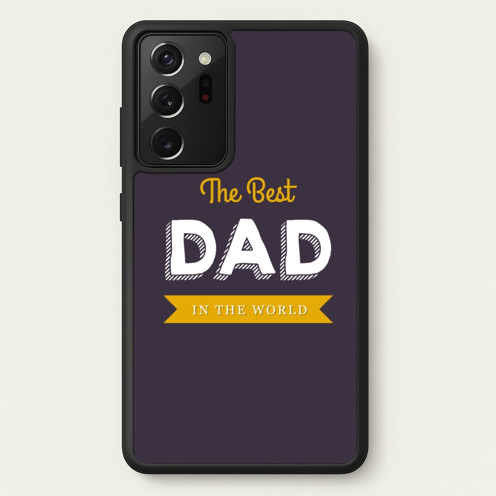 Best Dad In The World - Christmas Phone Case for Galaxy Note 20 Ultra