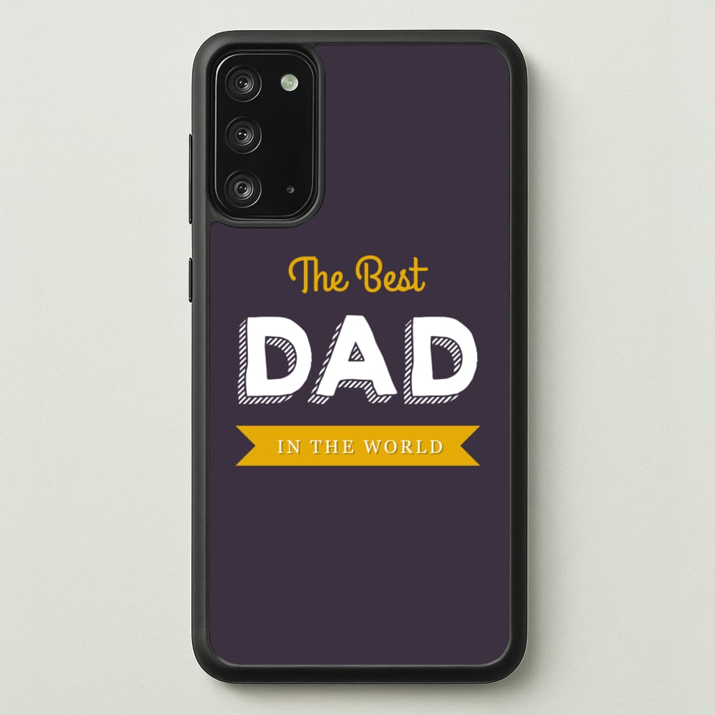 Best Dad In The World - Christmas Phone Case for Galaxy Note 20