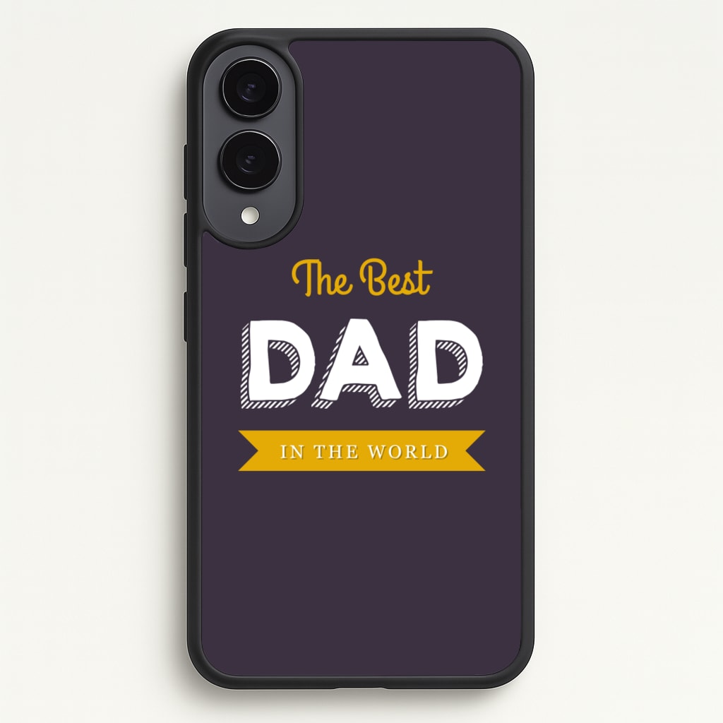 Best Dad In The World - Christmas Phone Case for Galaxy S25 Edge