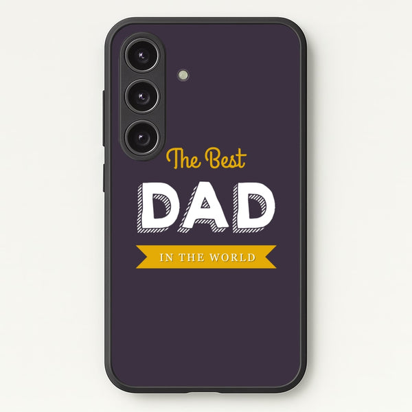 Best Dad In The World - Christmas Phone Case for Galaxy S24FE