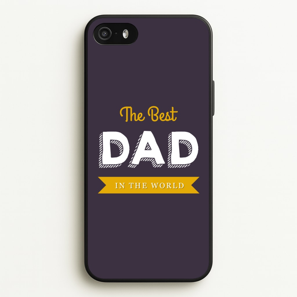 Best Dad In The World - Christmas Phone Case for iPhone 5 / 5s / SE 2016