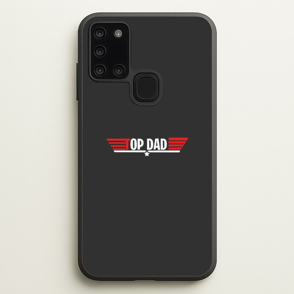Top Dad- Fathers Day - Father's Day Phone Case for Galaxy A21s