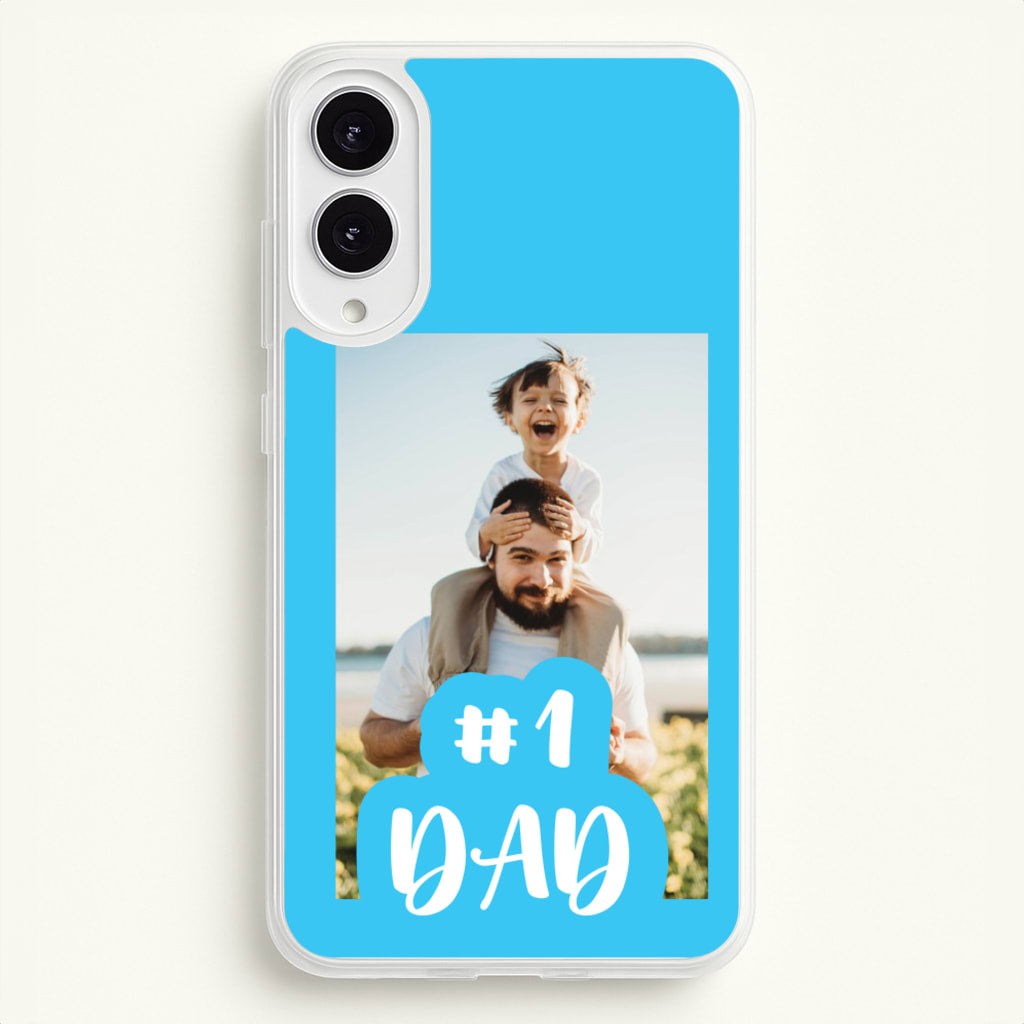 Hashtag 1 Dad - Personalised Father's Day - Father's Day Phone Case for Galaxy S25 Edge