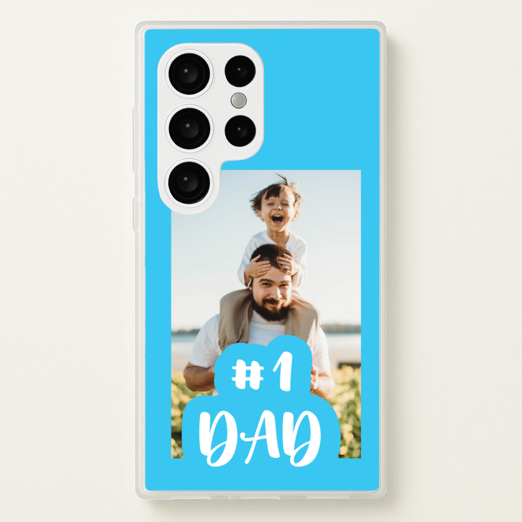 Hashtag 1 Dad - Personalised Father's Day - Father's Day Phone Case for Galaxy S24 Ultra