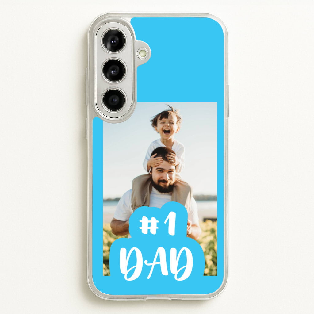 Hashtag 1 Dad - Personalised Father's Day - Father's Day Phone Case for Galaxy A56