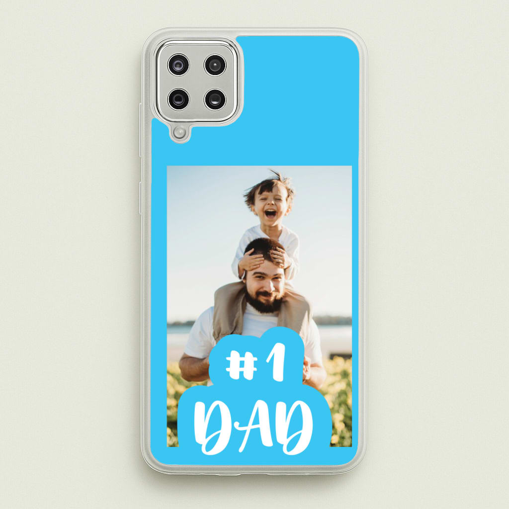 Hashtag 1 Dad - Personalised Father's Day - Father's Day Phone Case for Galaxy A12